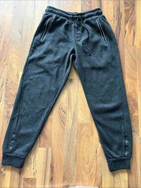 Mitre Men's Charcoal Jogger Sweatpants - Comfortable Everyday Wear Size S